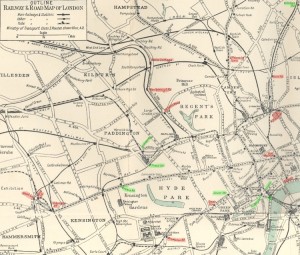 Mapa del metro de Londres, 1929